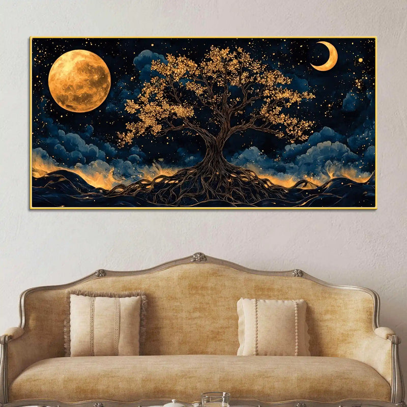 Abstract Night Wall Décor Canvas Painting