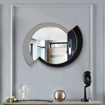 Abstract Nordic Pattern Bathroom Mirror