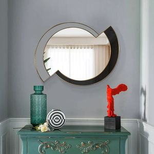 Abstract Nordic Pattern Bathroom Mirror