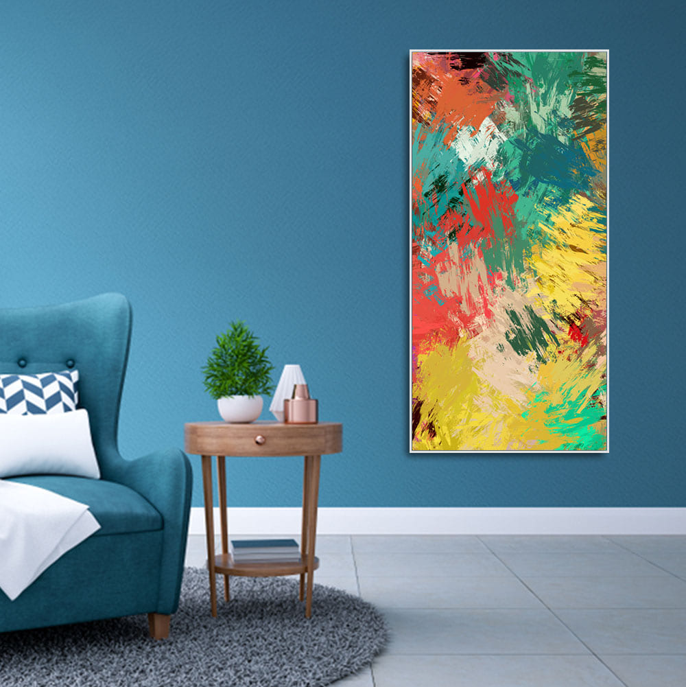 Abstract Painting of Explosion of Colors