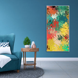 Abstract Painting of Explosion of Colors