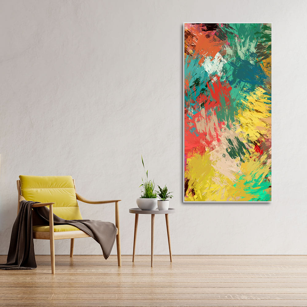 Abstract Painting of Explosion of Colors