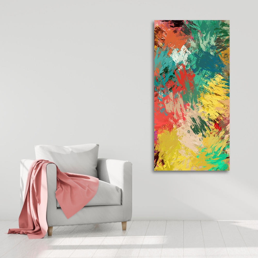 Abstract Painting of Explosion of Colors