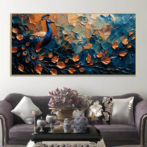 abstract-peacock-canvas-painting-for-modern-home-interior-decor