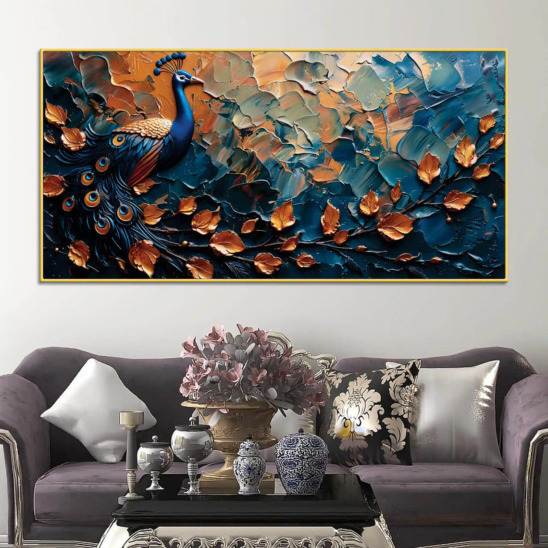 abstract-peacock-canvas-painting-for-modern-home-interior-decor