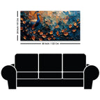 Abstract Peacock Canvas Painting for Modern Home Interior Décor