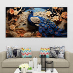 Abstract Peacock Canvas Wall Luxury for Home Decor