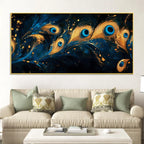 Abstract Peacock Feather Canvas Wall Art Painting