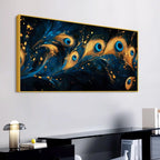Abstract Peacock Feather Canvas Wall Art Painting