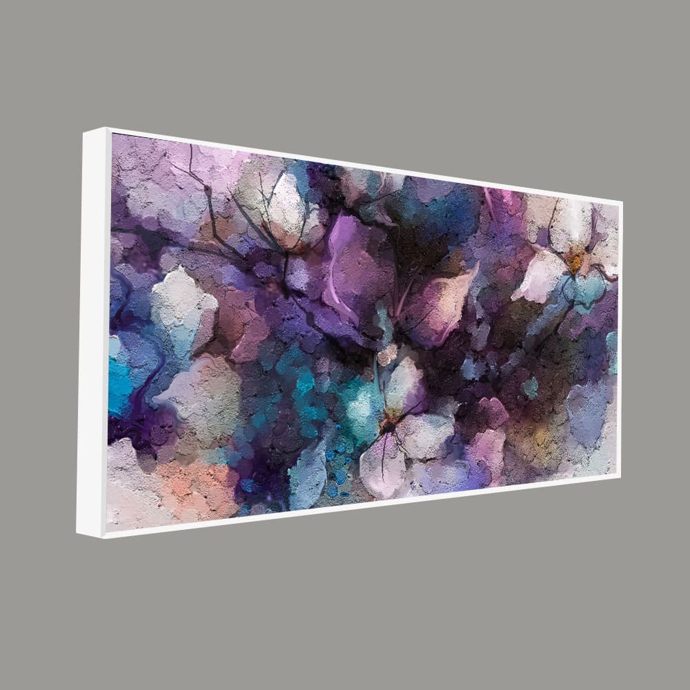 Abstract painting original lavander 8x12 inch original fine popular art piece calm minimalist artwork purple light wall art unique art