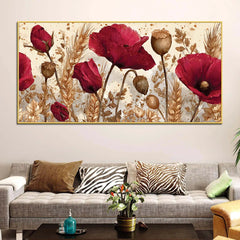 abstract-red-poppy-flower-canvas-wall-art-painting-for-home-decor