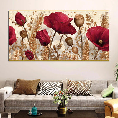 abstract-red-poppy-flower-canvas-wall-art-painting-for-home-decor