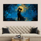 Abstract Romantic Couple Canvas Wall Art Painting