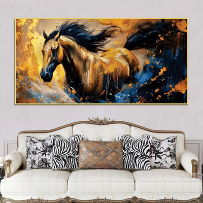 abstract-running-horse-canvas-painting-for-decor