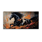 Abstract Running Horse Canvas Wall Art Painting