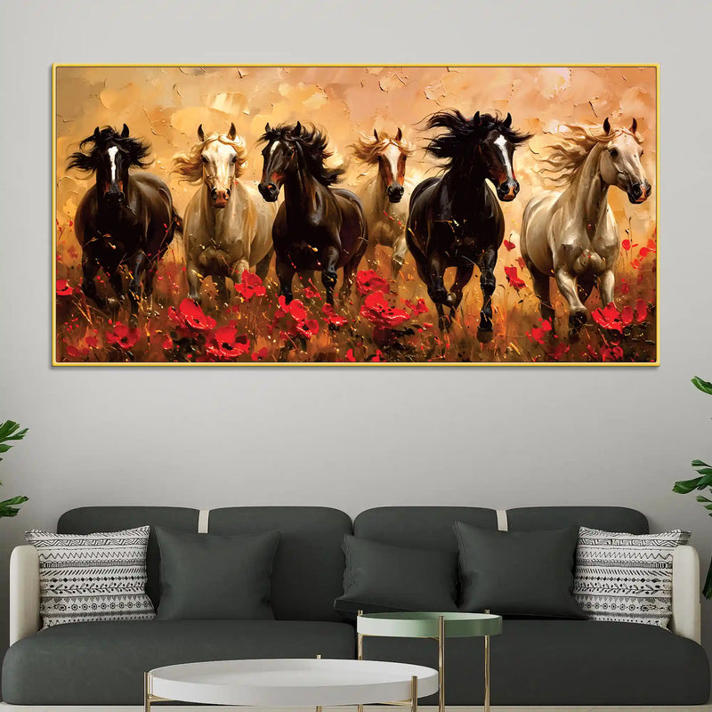 abstract-running-horses-canvas-wall-art-painting