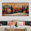 abstract-snowy-scenic-fall-forest-canvas-painting-for-home-decoration