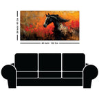 Abstract Splash Horse Canvas Painting for Home