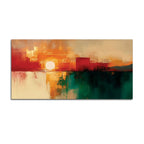 Abstract Sunset Canvas Wall Painting for Modern Living Room Décor