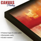 Abstract Sunset Canvas Wall Painting for Modern Living Room Décor