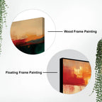 Abstract Sunset Canvas Wall Painting for Modern Living Room Décor