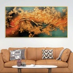 Abstract Textured Canvas Wall Painting for Home Decor