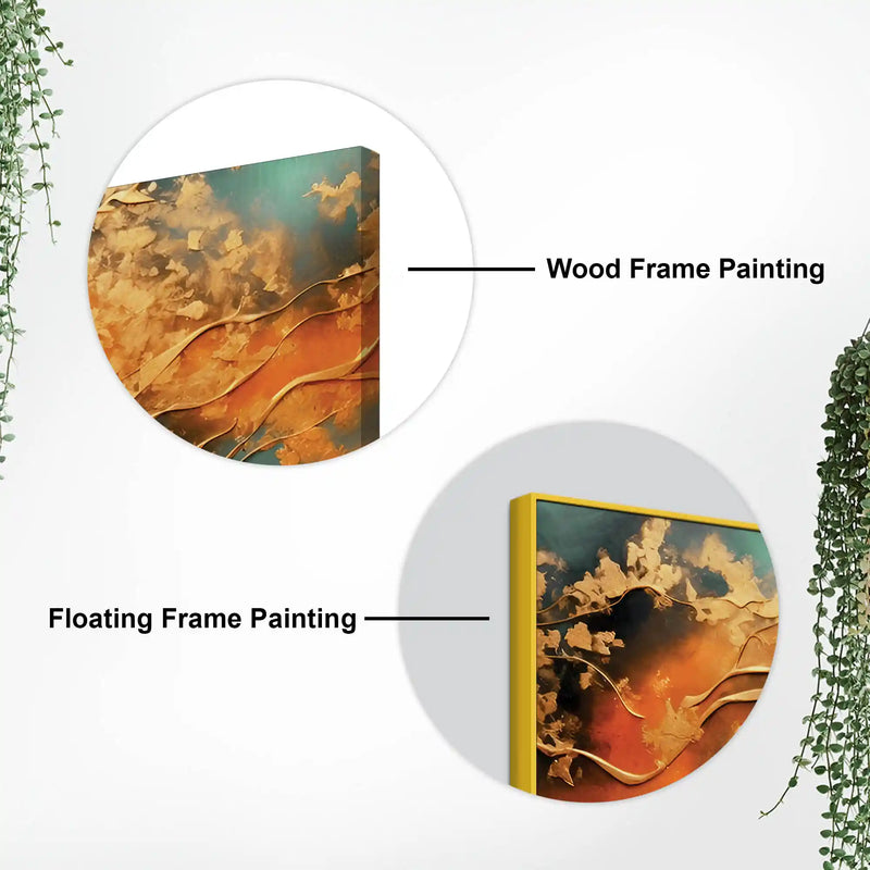 Abstract Textured Canvas Wall Painting for Home Decor