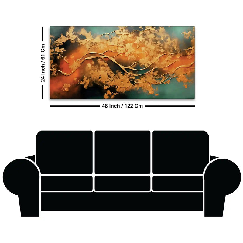 Abstract Textured Canvas Wall Painting for Home Decor