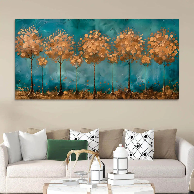 Abstract Tree Canvas Wall Art Painting for Living Room