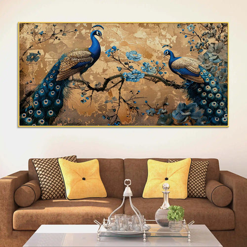 abstract-twin-peacock-canvas-wall-art-floral-luxury-painting-for-home-interiors