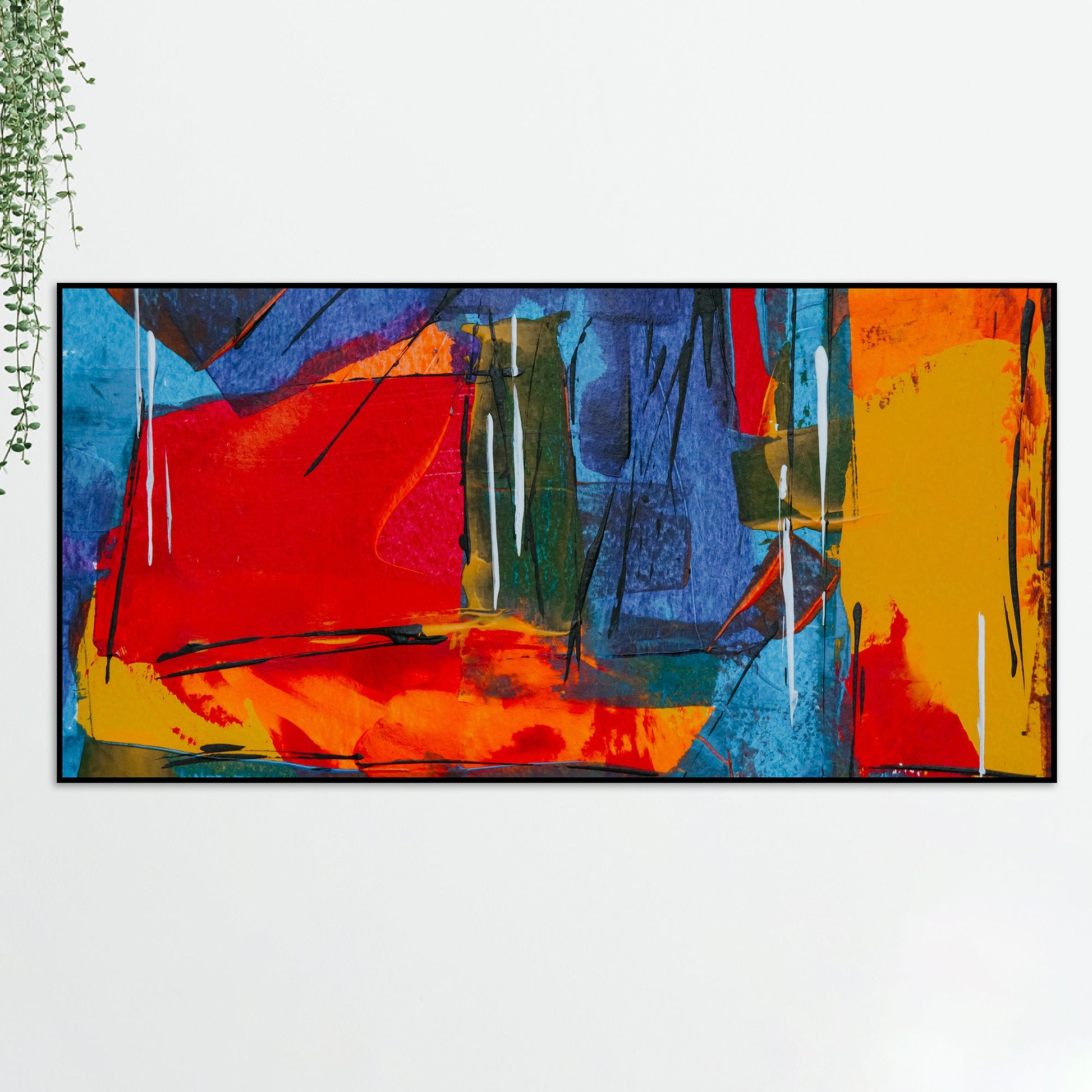 Abstract Various Colorful Floating Frame Wall Painting