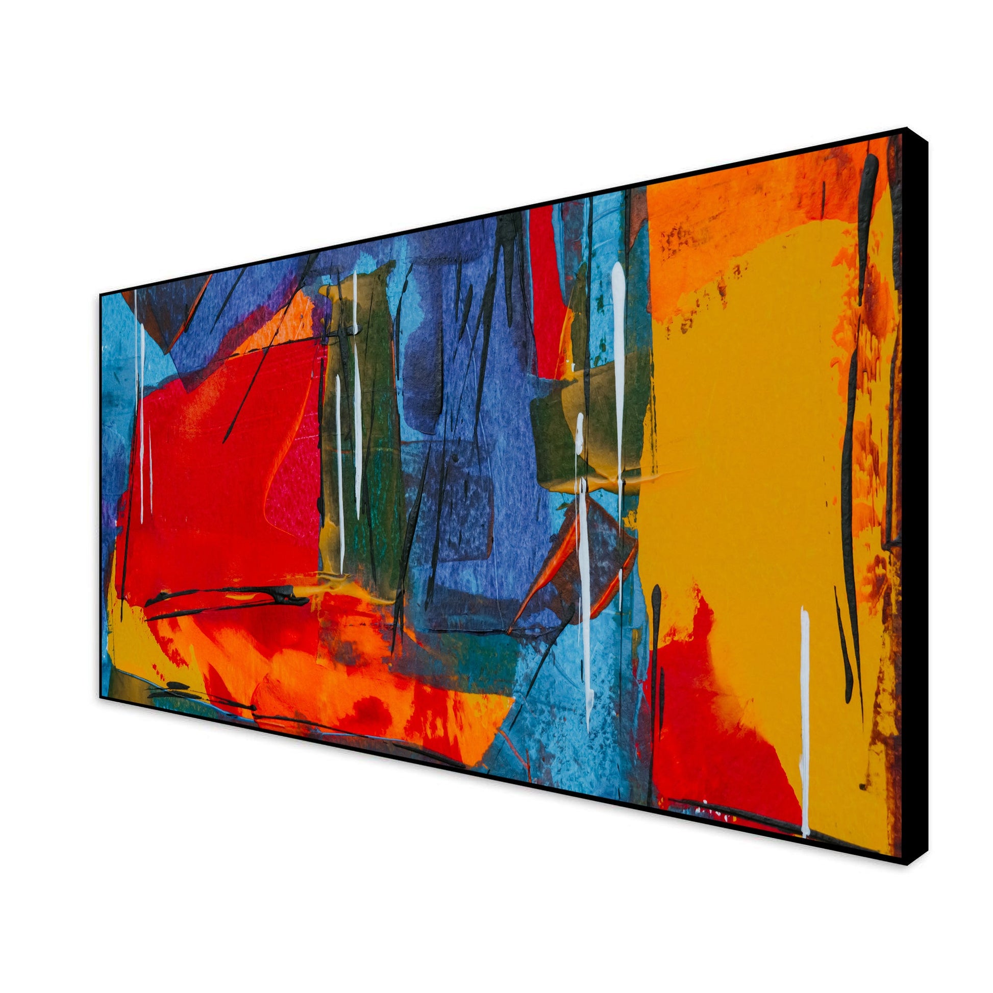 Abstract Various Colorful Floating Frame Wall Painting