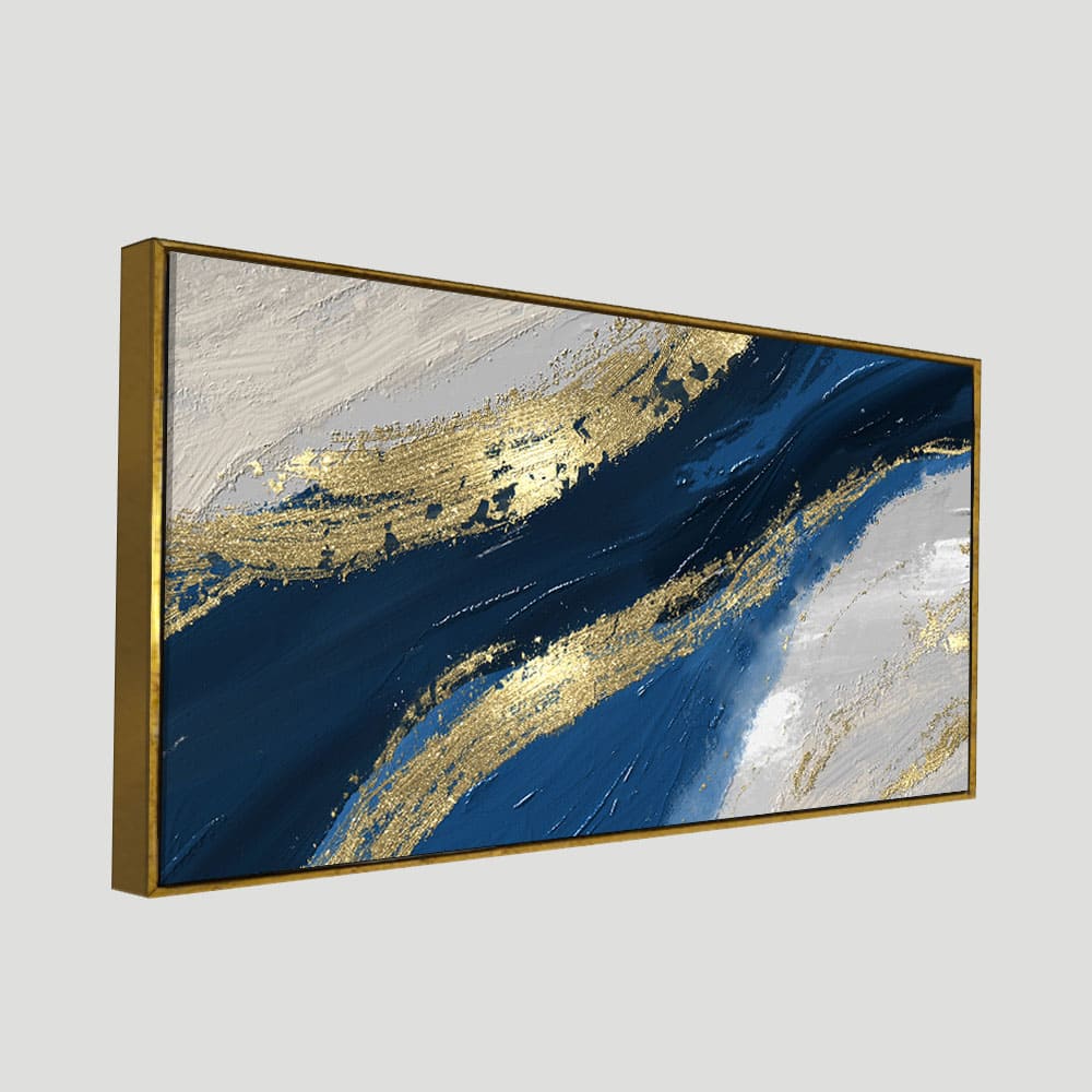 Abstract Wave Acrylic Premium Canvas Wall Painting