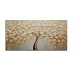 Abstract White Blossom Tree Wall Art Canvas Painting for Home Decor