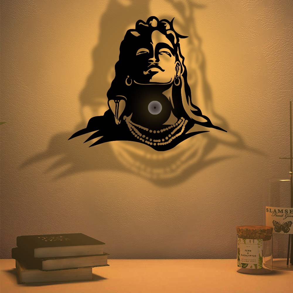 Adiyogi Lord Shiva Design Shadow Lamp