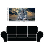 Adiyogi Shiva Meditating Canvas Wall Painting