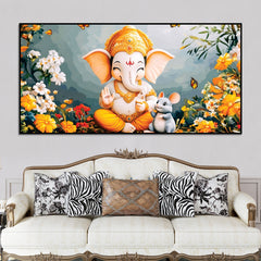 adorable-bal-ganesha-sitted-with-mooshak-giving-blessings-canvas-wall