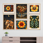 Aesthetic Floral and Nature Wall Art Frame Set of 6