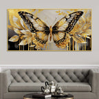 Aesthetic Golden Butterfly Luxury Abstract Wall Painting
