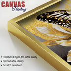 Aesthetic Golden Butterfly Luxury Abstract Wall Painting