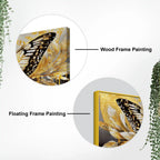 Aesthetic Golden Butterfly Luxury Abstract Wall Painting