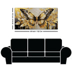 Aesthetic Golden Butterfly Luxury Abstract Wall Painting
