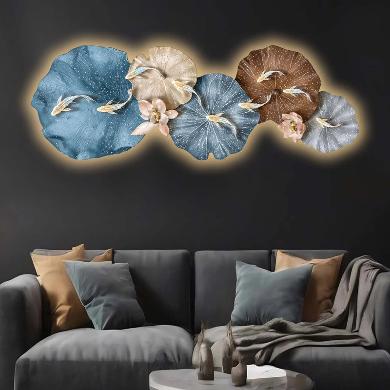 aesthetic-golden-koi-lily-pads-crystal-glass-backlit-led-painting