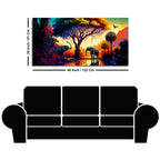 African Tropical Jungle View Canvas Wall Painting