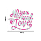 All You is Need Love Text Neon Sign LED Light