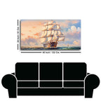 Amazing Sailing Ship Wall Painting