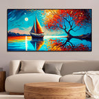 Amazing Scenery of Night View Canvas Wall Painting
