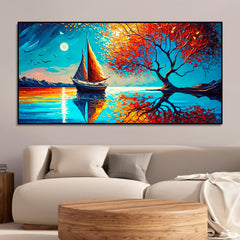 Amazing Scenery of Night View Canvas Wall Painting