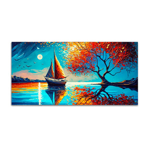 Amazing Scenery of Night View Canvas Wall Painting