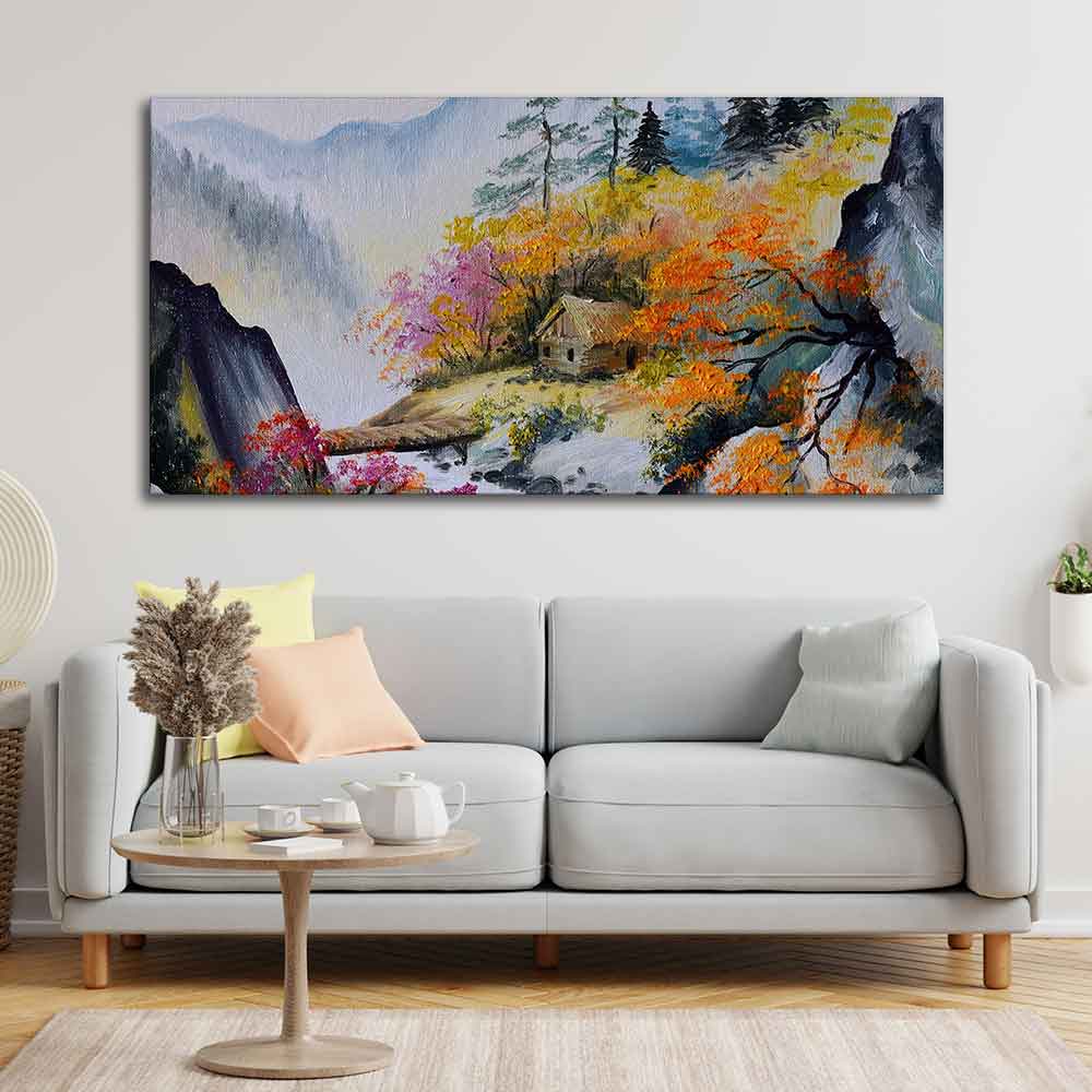 Amazing View Premium Canvas Abstract Wall Painting